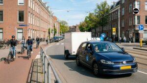 BE rijbewijs halen in Amsterdam met rijschoolauto en aanhanger in Amsterdam West